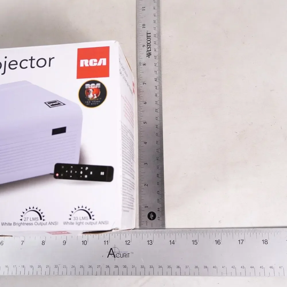 RCA Home Theater Projector 2200 Lumens RPJ136 2 HDMI VGA 1080P White